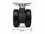 Rodízio 60mm Preto Emborrachado com Placa e Lateral Cromada – Mobilidade com Estilo e Silêncio - Imagem 3