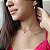 Conjunto Colar e Brinco Baguete  Banhado Em Ouro 18K - Imagem 2
