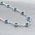 Colar Choker Olho Grego Banhado Em Prata 925 - Imagem 1