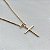 Colar Cruz Banhado Em Ouro 18k - Imagem 1