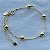Pulseira de Bola Banhado Em Ouro 18K - Imagem 1