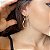 Brinco Argola Dupla Banhado em Ouro 18k - Imagem 2