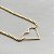 Pulseira Coração Vazado Banhado Em Ouro 18k - Imagem 1