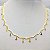 Colar Choker Cigana Banhado Em Ouro 18K - Imagem 3