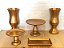 Kit Dourado Pires 5 peças Em Cerâmica - Imagem 1