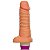 Dildo - Prótese nervoso com vibro - com escroto 17x4 cm na cor Bege - Imagem 2
