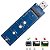 Adaptador USB 3.0 para SSD M2 Sata NGFF - Imagem 1