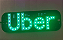 Placa Veicular Motorista de Aplicativo - Uber Verde - Imagem 1