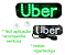 Placa Veicular Motorista de Aplicativo - Uber Verde - Imagem 2