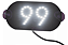 Placa Veicular Motorista de Aplicativo - 99 Branco - Imagem 1