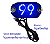Placa Veicular Motorista de Aplicativo - 99 Azul - Imagem 2