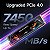 SSD NVME Movespeed 2TB PCie 4.0 Até 7400MB/s- Serve no PS5 - Imagem 2