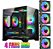 Gabinete Gamer, Mini Tower, M-ATX, Lateral e frontal em Vidro Temperado, 4x Fans - Imagem 2