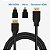 Cabo Conversor HDMi 3 em 1 Com Adaptador Micro e Mini HDMi - Imagem 1