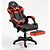 Cadeira Gamer Rise Mode Preto e Vermelho - Ângulo Ajustável, Apoio Para os Pés Retrátil - Imagem 2