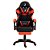 Cadeira Gamer Rise Mode Preto e Vermelho - Ângulo Ajustável, Apoio Para os Pés Retrátil - Imagem 3