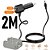 Speed Booster Cinzeiro 2 Metros com USB - Fonte Estabilizada Starlink Mini Macho - Imagem 1
