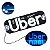 Placa Veicular Motorista de Aplicativo - Uber Azul - Imagem 1