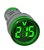Voltímetro Digital AD22-22VS-G 22mm Verde SIBRATEC - Imagem 1