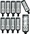 KIT 10 LUMINARIA PUBLICA 100W LED IP66 - Imagem 1