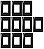 KIT 10 PLACA 4X2 3 POSTOS C/SUPORTE EBONY CLEAN MARGIRIUS - Imagem 1