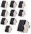 KIT 10 MODULO INTERRUPTOR SIMPLES 10A EBONY CLEAN MARGIRIUS - Imagem 1