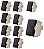 KIT 5 MODULO INTERRUPTOR PARALELO 10A EBONY CLEAN MARGIRIUS - Imagem 1