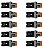 KIT 10 BOTAO PULSADOR  LK2-BW3561 AMARELO LUM 220V 1NA LUKMA - Imagem 1