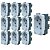 KIT 10 MODULO TOMADA 2P T 10A-250V BR B3 MARGIRIUS - Imagem 1