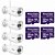 KIT 4 CAMERA IP WIFI 1080P 9520 + 4 CARTAO MEMORIA WD Purple 32GB - Imagem 1