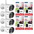 KIT 4 CAMERA  IP WI FI 1080P  9520 + 4 CARTAO MEMORIA 128 TWG - Imagem 1
