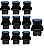 KIT 10 BOTAO LK2 EA61 PLASTICO AZUL NA LUKMA - Imagem 1