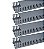 KIT 4 CANALETA ABERTA  CINZA 30X50X2000MM STARK - Imagem 1
