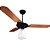 VENTILADOR TETO YRIS 127V PRETO/MOG TULIPA ABERTA (100) VENTEX - Imagem 1