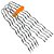 KIT 05 ALCA PREFORMADA MULTIPLEX 95MM LARANJA (GRANDE) 110731 - Imagem 1