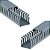 Kit 2 Canaleta Aberta Painel Elétrico Fio Cinza 20x20x2000mm - Imagem 1