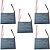 KIT 05 CAPACITOR POLIPROPILENO 1,5 2,5X450V QUADRADO CBB61 - Imagem 1