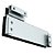 SUPORTE METALICO P/PORTA DE VIDRO MH 103 A PRATA - Imagem 1