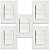 5 CONJUNTOS 3 INTER SIMPLES 10A-250V 4X2 BR SLEEK MARGIRIUS - Imagem 1