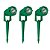 KIT 03 ESPETO DE JARDIM LED 5W 3000K IP65 CORPO VERDE LLUM - Imagem 1