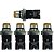 KIT 5 BOTAO PULS METAL LK2BW3561 AMARELO LUMIN 220V 1NA LUKM - Imagem 1