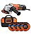 G650K5-B2 ESMERILHADEIRA1/2 650W 220V C /4DISCOS BOLSA BD - Imagem 1
