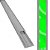 KIT CANALETA PISO 25 X 12 X 2 MT + DUPLA FACE CINZA ELESYS - Imagem 1