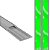 KIT CANALETA DE PISO 50X20 2MTS +DUPLA FACE CINZA ELESYS - Imagem 1