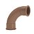CURVA SOLDAVEL PVC MARROM 90 50MM AMANCO - Imagem 1