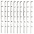 KIT 10 HASTE ALUMINIO ESTRELA 1,00 6 ISOLADORES - Imagem 1