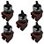 KIT 5 CHAVE LK6 C2SNL PLASTICA 2 POS FIXA NA NF LUKMA - Imagem 1