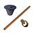 KIT 01 HASTE ALTA CAMADA ATERRA 5/8 14,3MMX2,4M+GRAMPO+CAIXA - Imagem 1