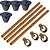 KIT 04 HAST ALTA CAMADA ATERRA 5/8 14,3MMX2,4M+03 GRAMP+CAIXA - Imagem 1