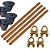 KIT 04 HAST ALTA CAMADA ATERRAMENTO 5/8 14,3MMX2,4M+04 GTDU+04 CAIXA - Imagem 1